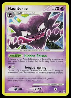 Pokemon Card - Haunter Stormfront 40/100 Uncommon - Image 1