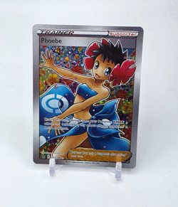 Custom SPARKLING HOLO Phoebe Trainer Pokemon Card READ DESCRIPTION BELOW - Image 1
