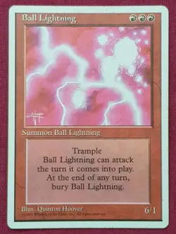 Magic The Gathering 4TH EDITION BALL LIGHTNING red card MTG FOURTH - Image 1