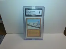 MTG Taiga Revised Edition Rare CGC Graded 6 Excellent/NM+ Magic The Gathering - Image 1