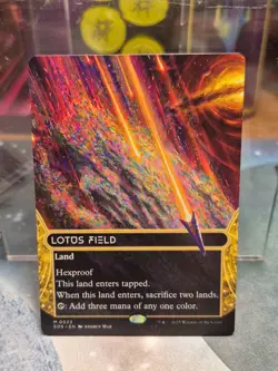 M 0023 Lotus Field STELLAR SIGHTS BORDERLESS Edge of Eternities MTG Card Land - Image 1