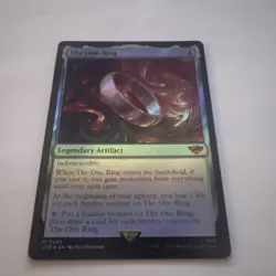 The One Ring Foil, Near Mint, English Lord of the Rings MTG Magic Artifact - Image 1