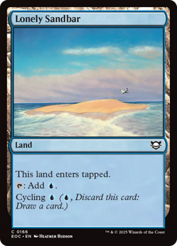 Lonely Sandbar - 166 - Commander: Edge of Eternities- Near Mint - MTG - Image 1
