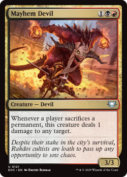 Mayhem Devil - 121 - Commander: Edge of Eternities- Near Mint - MTG - Image 1