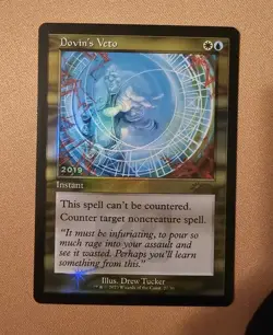 MTG Dovin's Veto x1 NM *FOIL* from 30th Anniversary Promos - Image 1