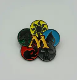 MAGIC: THE GATHERING RETRO PIN mtg Enamel Mana Symbol Lapel Brooch MTG - Image 1