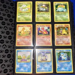 Pokemon 151 Original Complete Set 151/150 BASE JUNLGE FOSSIL Binder Collection - Image 2