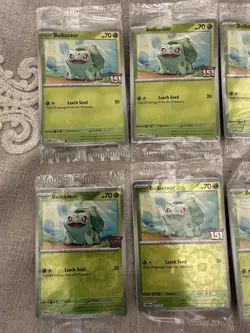 Pokemon TCG Bulbasaur X 10 Scarlet/Violet 151 Stamped Best Buy Promo 001/165 - Image 2