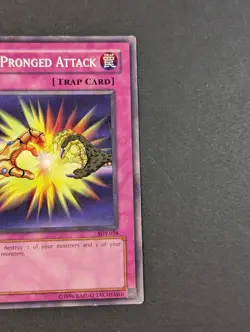 Yugioh TCG - 2x Two Pronged Attack - SDY-034 - MP/HP - Vintage Common - 2002 - Image 5