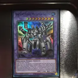 LDS1-EN088 Ancient Gear Megaton Golem Ultra Blue Rare 1st Edition NM Yugioh - Image 1