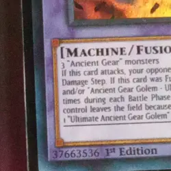 LDS1-EN088 Ancient Gear Megaton Golem Ultra Blue Rare 1st Edition NM Yugioh - Image 3