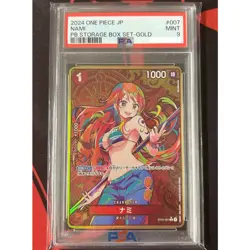 PSA 9 Nami ST01-007 Parallel Storage Box Gold One Piece Card Japanese GEM MT - Image 1