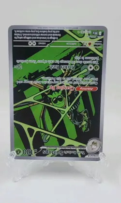 Pokemon Team Rockets Spidops 187/182 Destined Rivals Illustration Card - Image 2