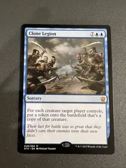 Clone Legion Dragons of Tarkir PLD Blue Mythic Rare MAGIC MTG CARD - Image 1