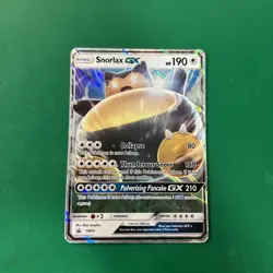 Snorlax GX SM05 Sun & Moon Black Star Promo Holo Pokemon Card LP - Image 1