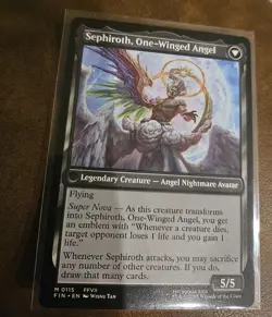 MTG Sephiroth Fabled Soldier Final Fantasy Regular Card NM Condition - Image 2