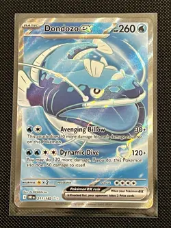 Dondozo EX 211/182 Destined Rivals Full Art Ultra Rare Holo Pokemon TCG Card - Image 1