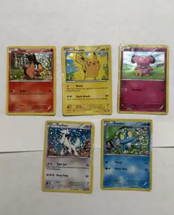 2013 Pokemon McDonald’s Happy Meal Cards 5 Card Lot Pikachu 5/12 Froakie 4/12 - Image 1