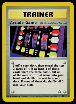 Pokemon Card - Arcade Game (Goldenrod Game Corner) Neo Genesis 83/111 Rare - Image 1