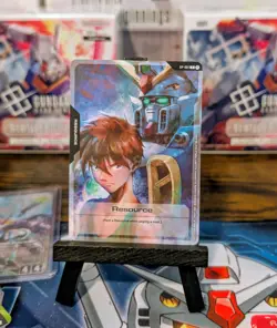 Gundam Card Game Resource Promo Heero Yuy - RP-001 English Non-Foil - Image 1