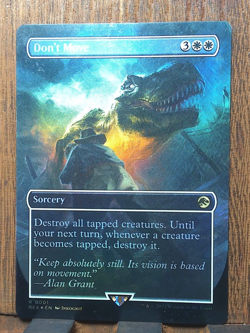 MTG Don't Move (FOIL Borderless) Universes Beyond Jurassic World Collection NM❤ - Image 1