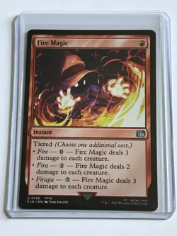 Fire Magic 136 MTG Final Fantasy 2025 Mint - 9.0 + Uncommon Non Foil - Image 1