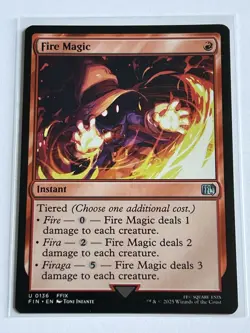 Fire Magic 136 MTG Final Fantasy 2025 Mint - 9.0 + Uncommon Non Foil - Image 2