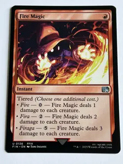Fire Magic 136 MTG Final Fantasy 2025 Mint - 9.0 + Uncommon Non Foil - Image 4