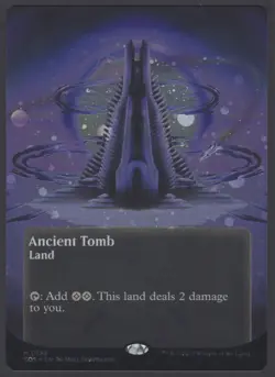 MTG Edge of Eternities Ancient Tomb (Borderless) (Galaxy Foil) #136 Mythic - Image 1