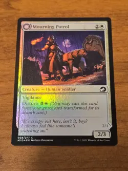 MTG Innistrad Midnight Hunt - Mourning Patrol - MID 28 - FOIL - Image 1