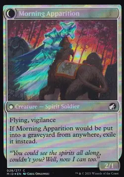 MTG Innistrad Midnight Hunt - Mourning Patrol - MID 28 - FOIL - Image 3