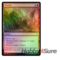 Foil Abrade M/NM Magic: The Gathering MTG Hour Of Devastation - Image 1