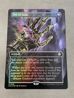 Fist of Suns (Borderless) Foil MTG Commander: The Lost Caverns of Ixalan NM - Image 1