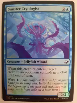Sinister Cryologist #0075 Edge of Eternities MTG Magic NM FOIL - Image 1