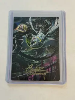 MTG Edge of Eternities Quantum Riddler Gold Stamp Signature Art Series - Image 1