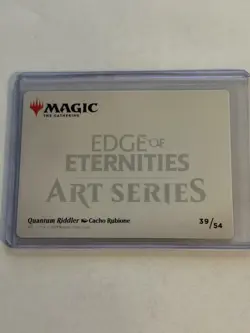 MTG Edge of Eternities Quantum Riddler Gold Stamp Signature Art Series - Image 2