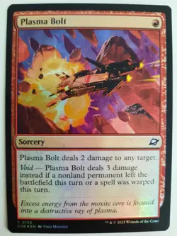 Plasma Bolt #0152 Edge of Eternities MTG Magic NM FOIL - Image 1