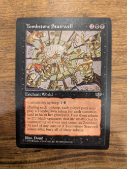 Mtg Tombstone Stairwell LP/NM Mirage Reserved List Rare Black Magic Card - Image 1