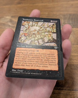 Mtg Tombstone Stairwell LP/NM Mirage Reserved List Rare Black Magic Card - Image 3