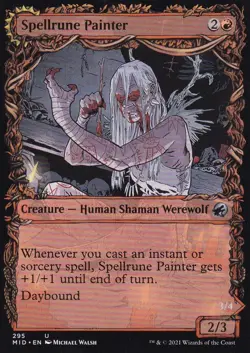 MTG Innistrad Midnight Hunt - Spellrune Painter - MID 295 - Showcase - Image 2