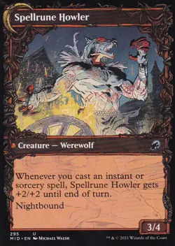 MTG Innistrad Midnight Hunt - Spellrune Painter - MID 295 - Showcase - Image 3