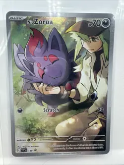 Pokemon TCG N's Zorua 189 Sv: Scarlet & Violet Promo Cards Holo - Image 1
