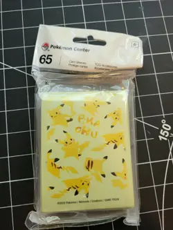 Pokemon TCG Pikachu Allover Sleeves NEW Pokemon Center 2022 - Image 3