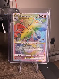 DA101976 Aerodactyl VSTAR 199/196 Lost Origin Rainbow Secret Rare Pokemon - Image 1