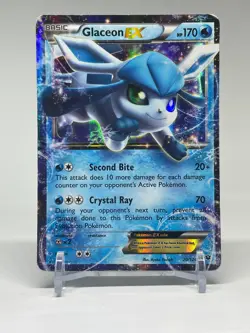 Glaceon-EX - 20/124 - Holo Rare ex HP, English Pokemon XY Fates Collide - Image 1
