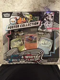 Pokemon TCG Black Bolt & White Flare Poster Collection - Factory Sealed - Image 1