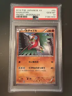 2014 Pokemon Hawlucha XY Japanese Mcdonald's Promo PSA 10 GEM MINT LOW POP of 2 - Image 1
