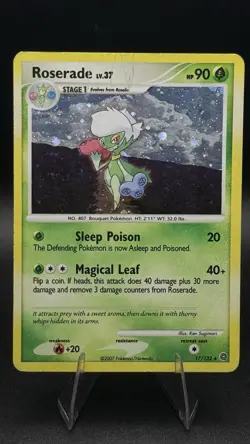 Pokemon TCG - Roserade Lv 37 #17/132 Secret Wonders - Holo Rare - MP - Image 2