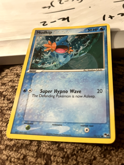 Pokemon TCG - Mudkip 11/17 Cosmos Holo Pop Series 4 Near Mint Condition Rare - Image 1