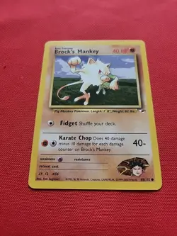 Pokemon: Brock's Mankey Vintage #67 & #68 Gym Heroes 2000 WOTC - LP - M2 (3) - Image 4